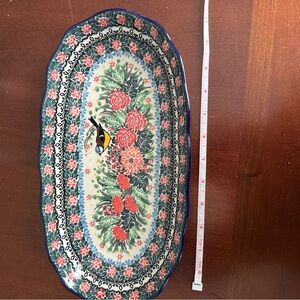 Polish Pottery Oval Platter